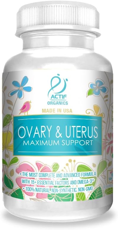 ACTIF Ovary and Uterus Maximum Support – 15 Advanced Factors with Omega-3, 90 Capsules - görsel 1