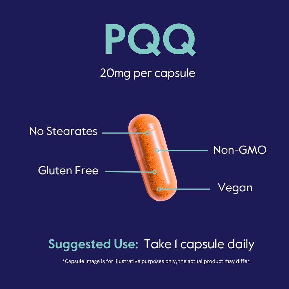 BESTVITE PQQ 20mg (Pyrroloquinoline Quinone) - 120 Vegan Capsules - görsel 5