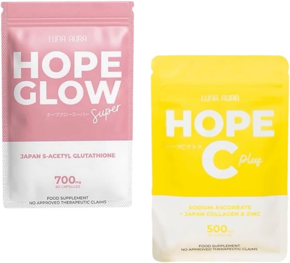 Glowing Skin Super Combo: Luna Aura Hope Glow Super 700mg & Hope C – Image 1