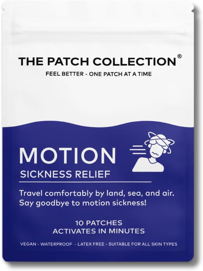 The Patch Collection® – Motion Sickness – Travel-Ready Support – Suitable for car, plane, boat, or train travel; – Image 1