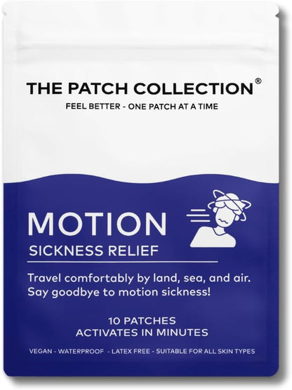 The Patch Collection® – Motion Sickness – Travel-Ready Support – Suitable for car, plane, boat, or train travel; – Image 1