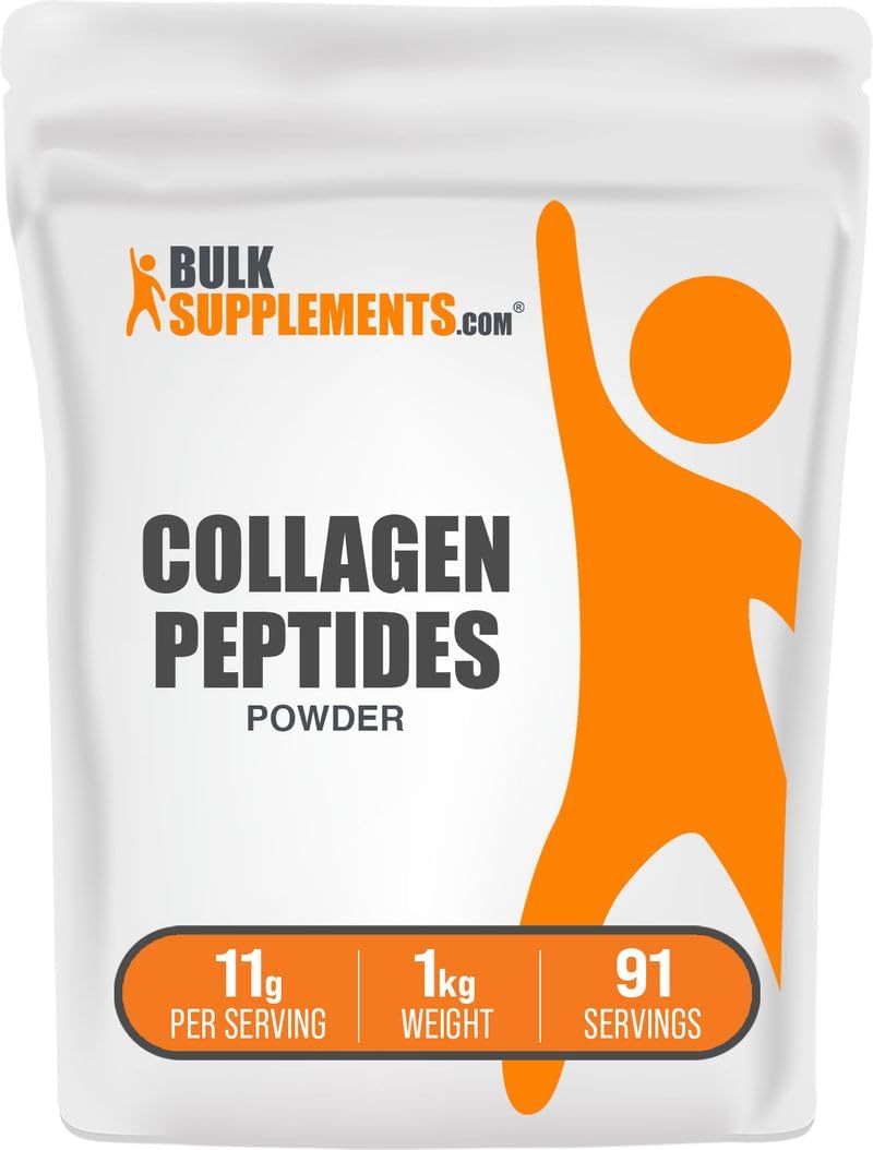 BulkSupplements Collagen Peptides Powder - Hydrolysed Bovine Collagen, 1kg - görsel 1
