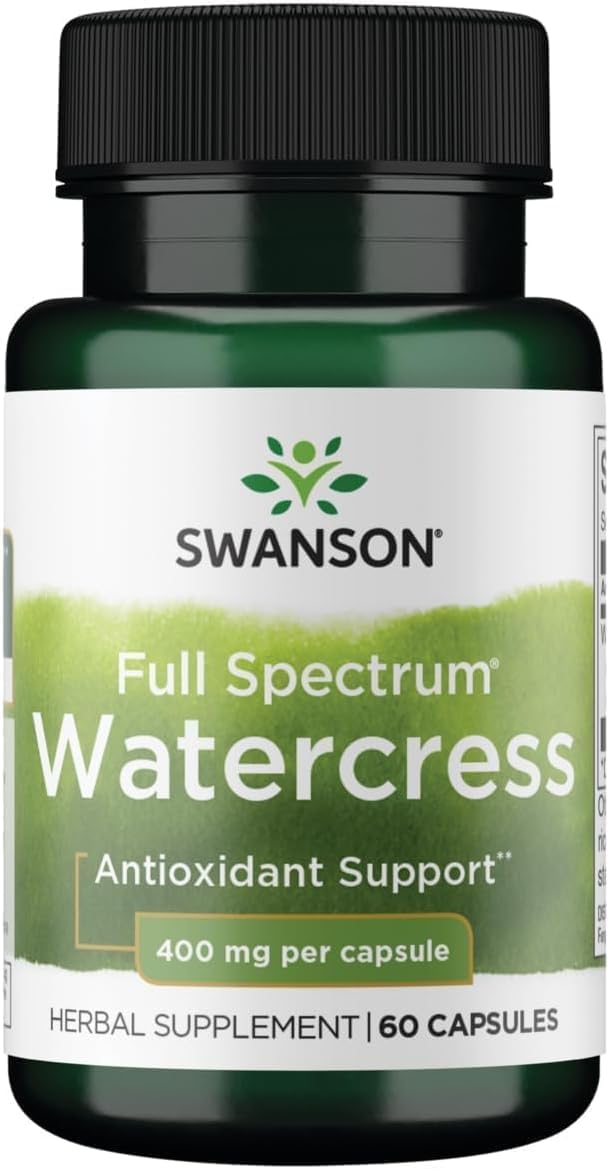 Swanson Full Spectrum Watercress 400 mg 60 Caps (2 Pack) - görsel 8