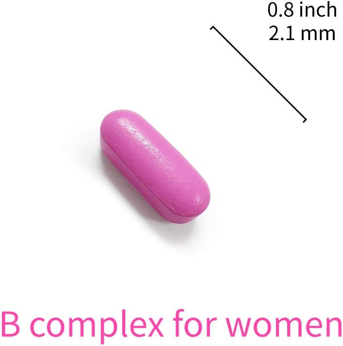 LOVITA High Potency Vitamin B Complex for Women's - Timed-release with Iron, Vitamin C, Cranberry, Pine Bark, Green Tea (Pack of 3, 90 Tablets) - görsel 4