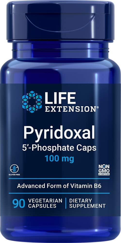 Life Extension Pyridoxal 5'-Phosphate (P5P) - Vitamin B6 100 mg, 60 Vegetarian Capsules - görsel 10