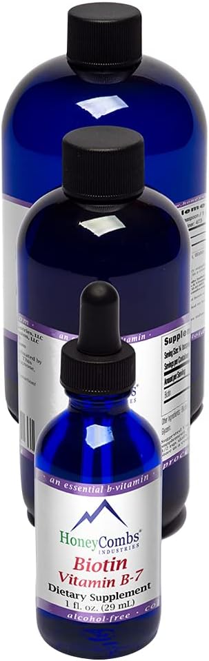 HoneyCombs Vitamin B7 (Biotin) Drops, 473 mL - görsel 1
