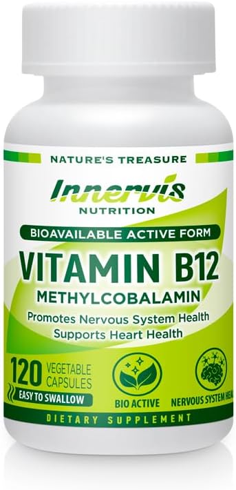 Methyl B12 1000mcg (120 Caps) – High – 1,000 mcg of bioactive Methylcobalamin per capsule – Image 1