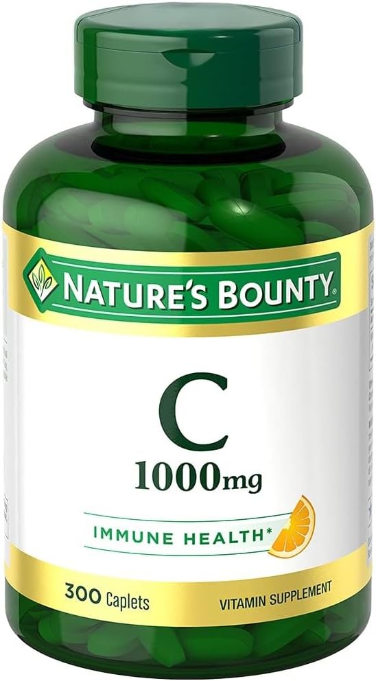Nature's Bounty Vitamin C 1000mg, Supports Immune and Antioxidant Health, 300 Vegetarian Caplets - görsel 1