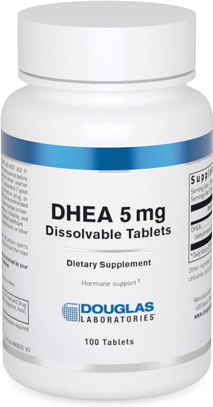 Douglas Laboratories DHEA 5 mg Dissolvable – Pharmaceutical-grade quality: Manufactured following Good – Image 1