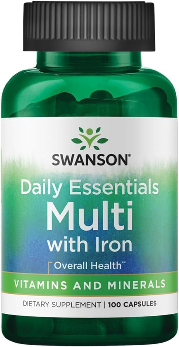 Swanson Multi and Mineral Daily Multivitamin and Multimineral Supplement, 100 Capsules - görsel 1