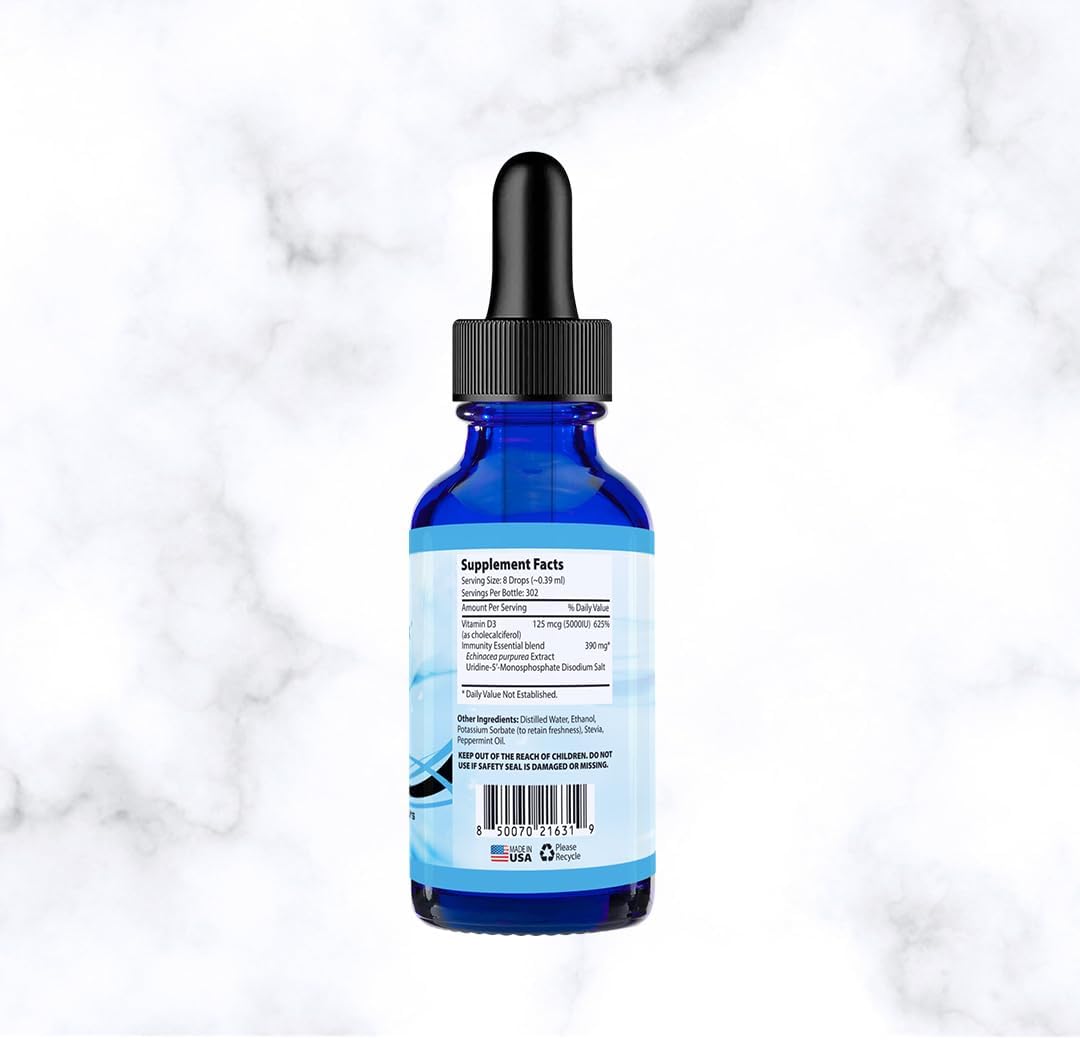 Vitadine Liquid Supplement with Vitamin D3 – Stevia & Peppermint Oil : Provide a refreshing, mild flavour without – Image 8