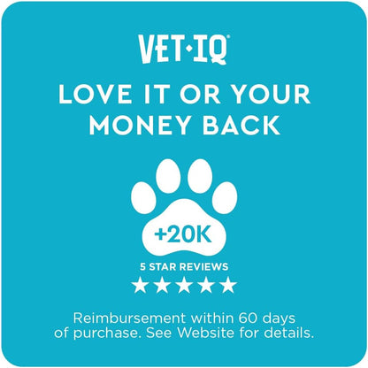 VetIQ Skin and Coat Supplement for Dogs, Helps Maintain Healthy Skin and Shiny Coat, Hickory Smoke Flavour Dog Chew, Made in the USA, 60 Count