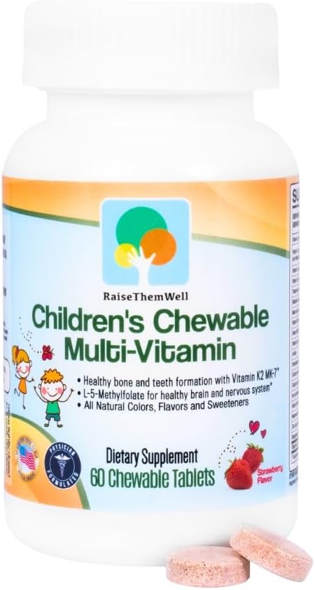Raise Them Well Kids Vitamin C & Immune Support – Citrus Chewables with Zinc & Elderberry, Doctor Formulated, 60 Tablets - görsel 8