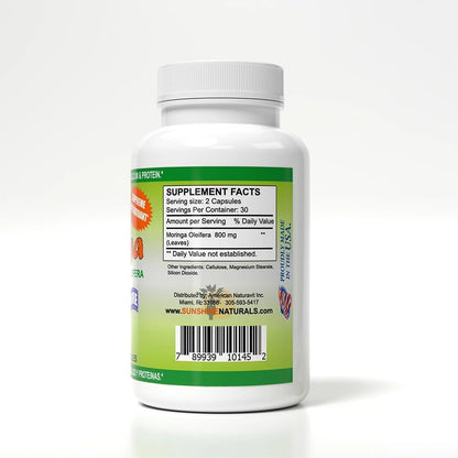 Sunshine Naturals Moringa Nutritional – Potassium: Helps maintain healthy blood pressure and fluid balance. – Image 4