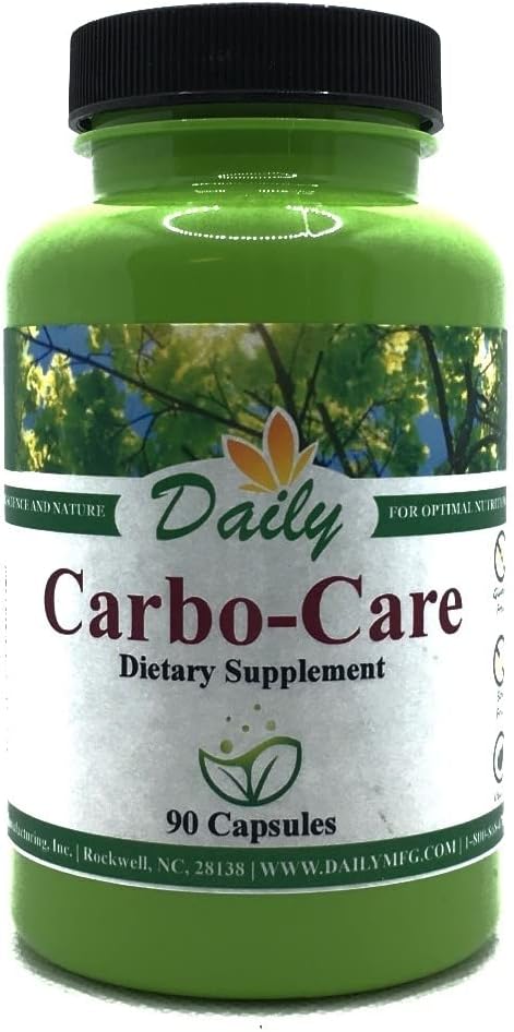 Daily Manufacturing Carbo-Care™ (Magnesium, Chromium, Mulberry Leaf Extract, Ceylon Cinnamon, Banaba Extract, Berberine, Vanadium) 90 Vegetarian Capsules - görsel 1