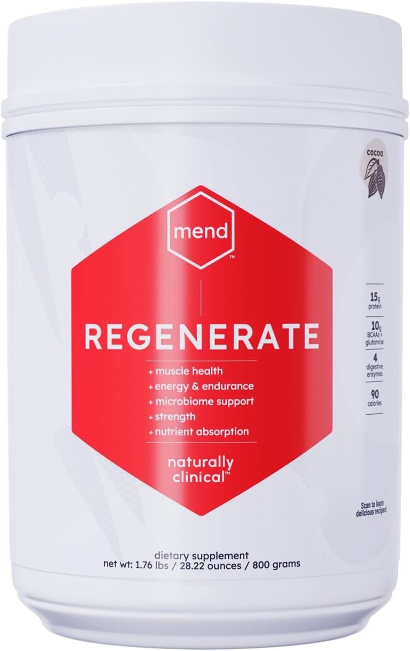 MEND Regenerate – Post Workout Recovery Protein Powder, Cocoa, 20 Servings - görsel 1