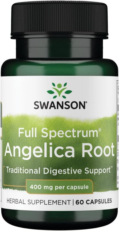 Swanson Full Spectrum Angelica Root 400 mg 60 Capsules