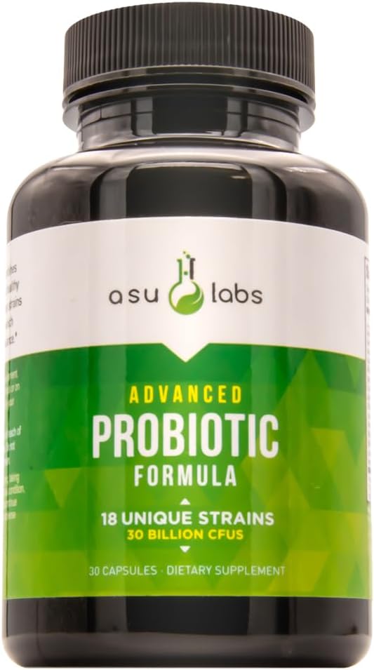 ASULABS® Advanced Probiotic Formula with 18 Clinically Selected Strains for Digestive Comfort - 30 Vegetarian Capsules – Image 1