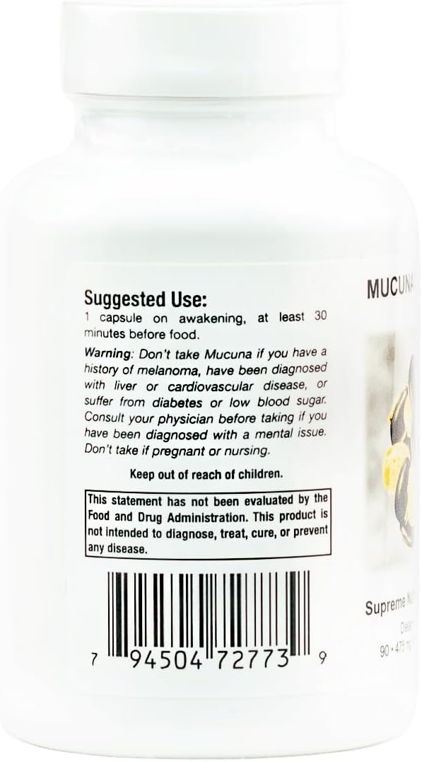Supreme Nutrition Mucuna Supreme, 90 Pure – Laboratory Tested: Every batch of raw material undergoes both lab – Image 2