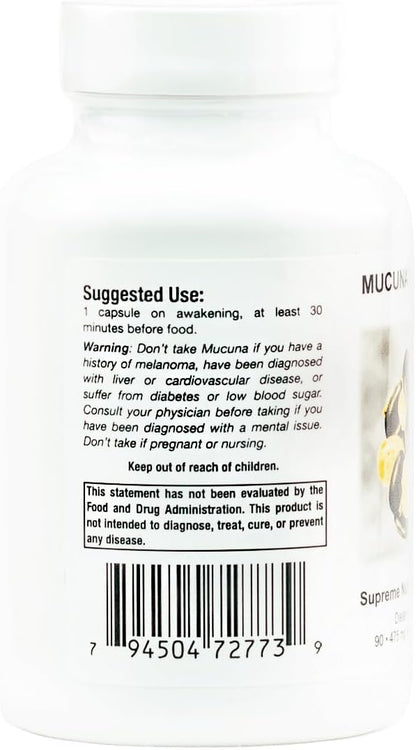 Supreme Nutrition Mucuna Supreme, 90 Pure – Laboratory Tested: Every batch of raw material undergoes both lab – Image 2