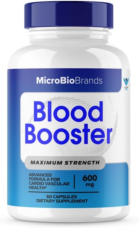 (2 Pack) Microbio Blood Booster - Natural Blood Flow Support Supplement, 120 Capsules - görsel 3