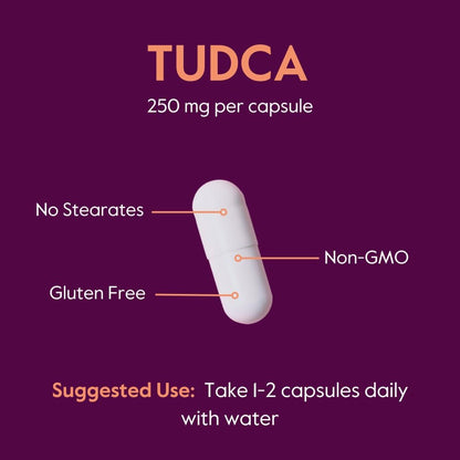 BESTVITE TUDCA 250mg (60 Capsules) (Tauroursodeoxycholic Acid) - No Stearates - Gluten free - Non-GM