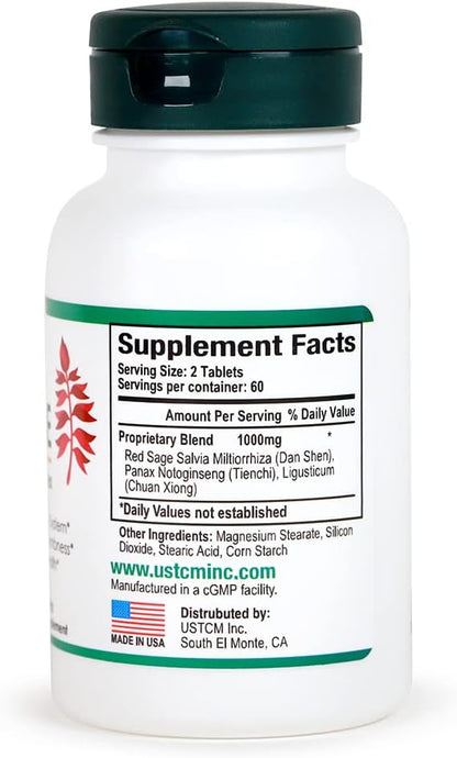 Red Sage Salvia Miltiorrhiza Complex Tablet 120 Tablets