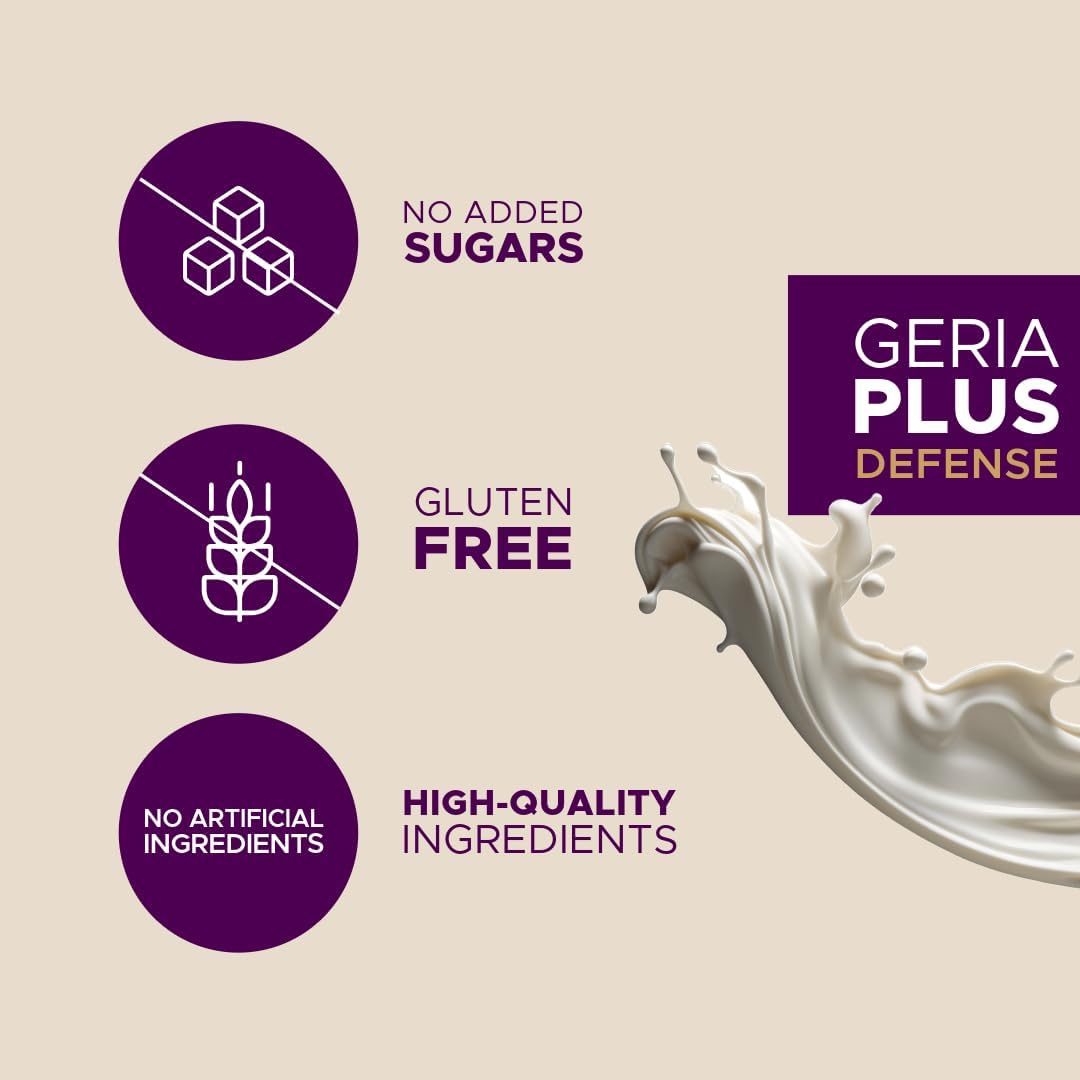 Geriaplus High Protein Nutrition Shake for Seniors, Daily Nutrition & Energy Support, Gluten Free, Vanilla, 1000g - görsel 3