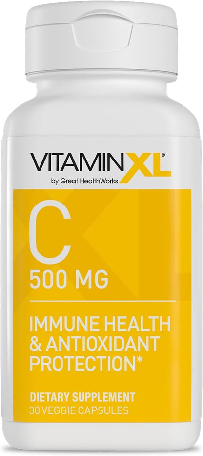 OmegaXL VitaminXL Vitamin C, 500 mg - 30 – Immune Health: Vitamin C is well known for its role in supporting the – Image 1