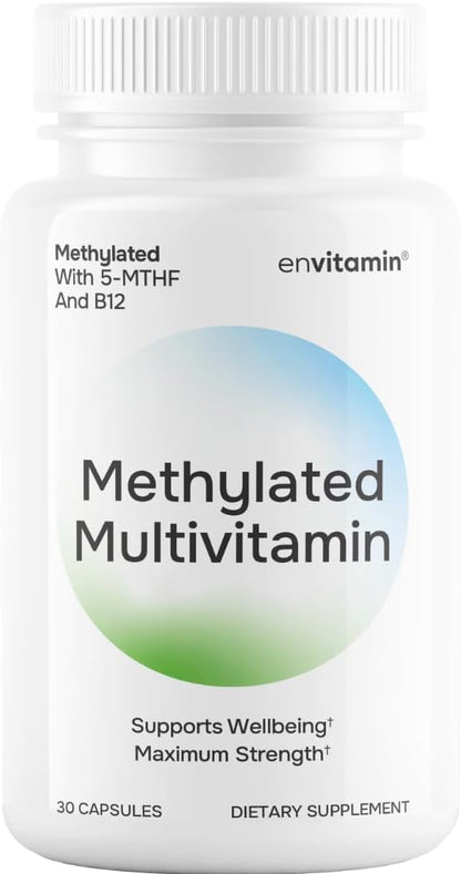 envitamin Methylated Multivitamin – L-Methylfolate (5-MTHF): The active form of folate that supports DNA – Image 1