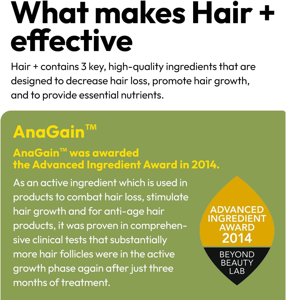BIGVITA Hair Growth Supplement with AnaGain Nu, Biotin, and Black Sesame Extract - görsel 6