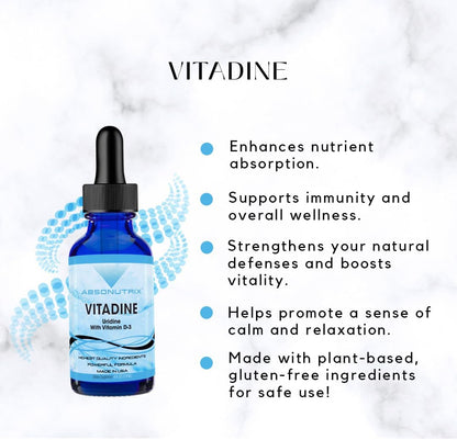 Vitadine Liquid Supplement with Vitamin D3 – Uridine Wellbeing Complex : A naturally occurring compound that plays – Image 3