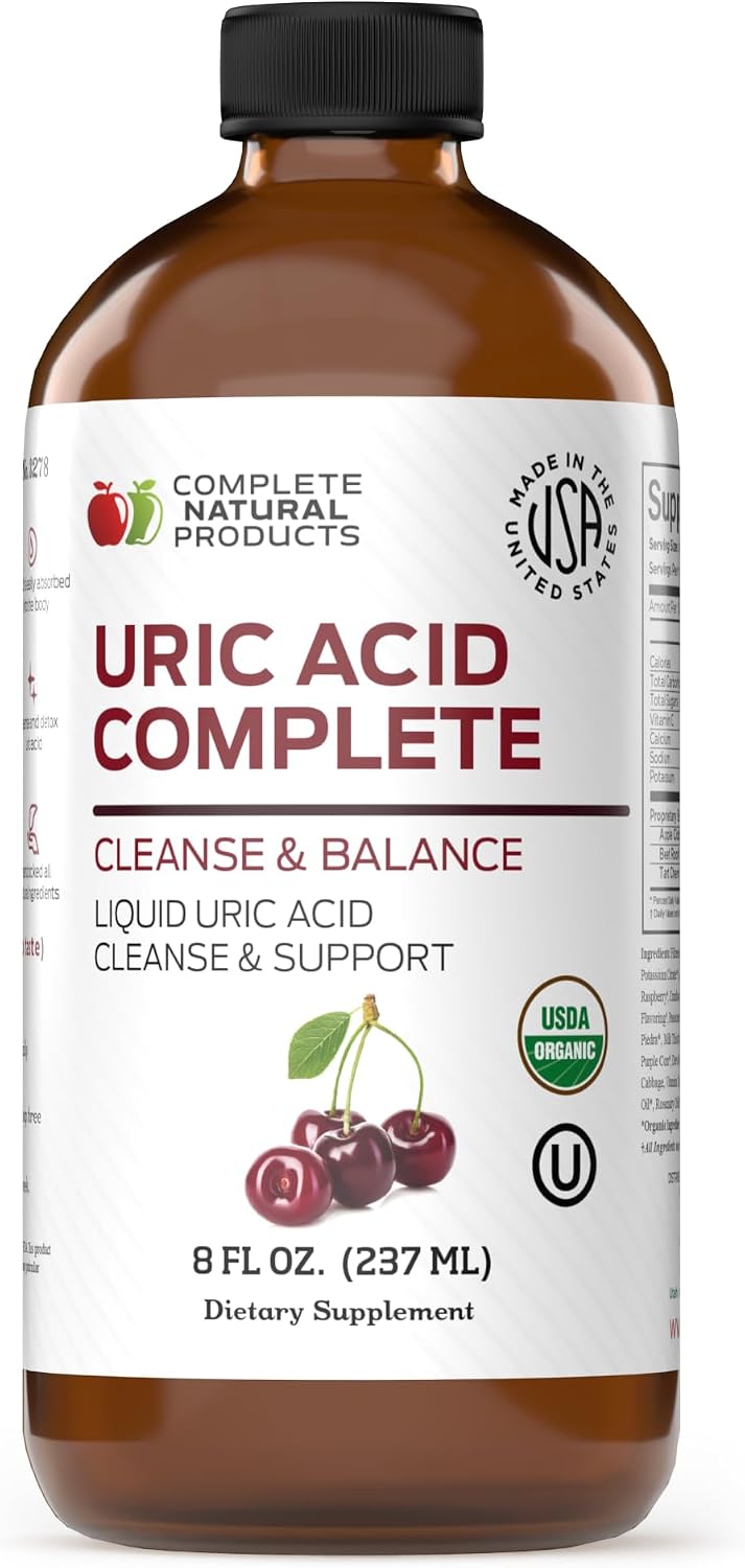 Complete Natural Uric Acid Complete – Liquid Supplement for Uric Acid Cleanse, Kidney Health & Blood Circulation - görsel 10