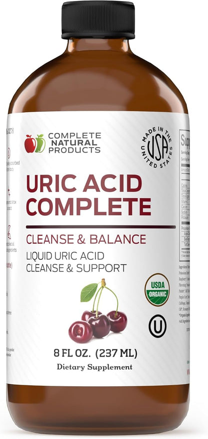 Complete Natural Uric Acid Complete – Liquid Supplement for Uric Acid Cleanse, Kidney Health & Blood Circulation