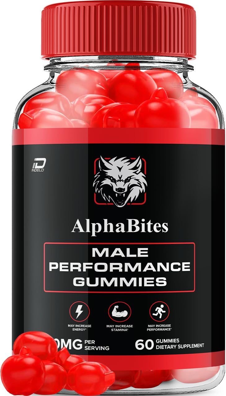 Alpha Bites for Men Gummies – Advanced Formula for Muscle Growth & Overall Health (60 Gummies) - görsel 1