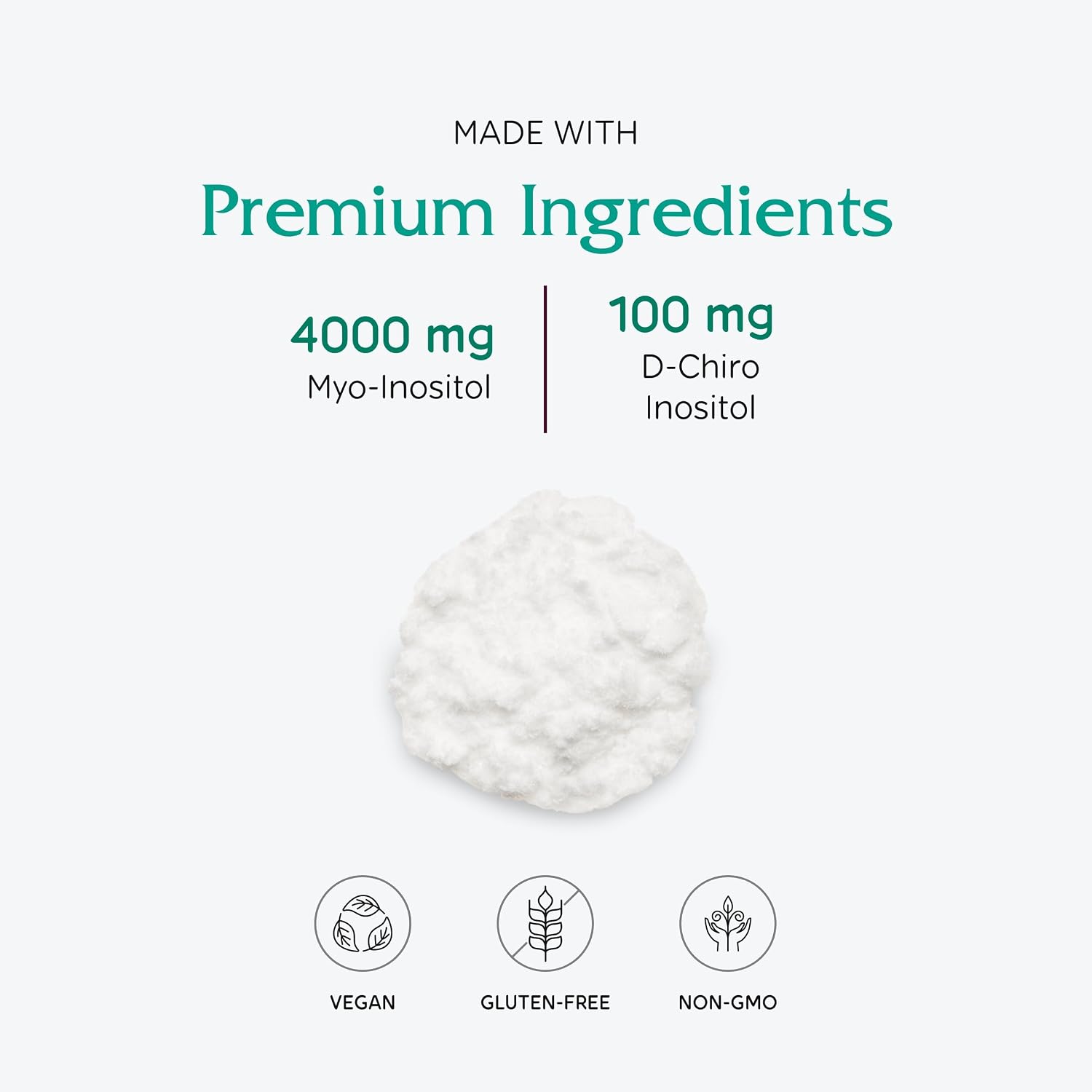 Vitanica Optinositol: Myo-Inositol & D-Chiro Inositol Powder, 4100 mg, 125 g (30-Day Supply) - görsel 4