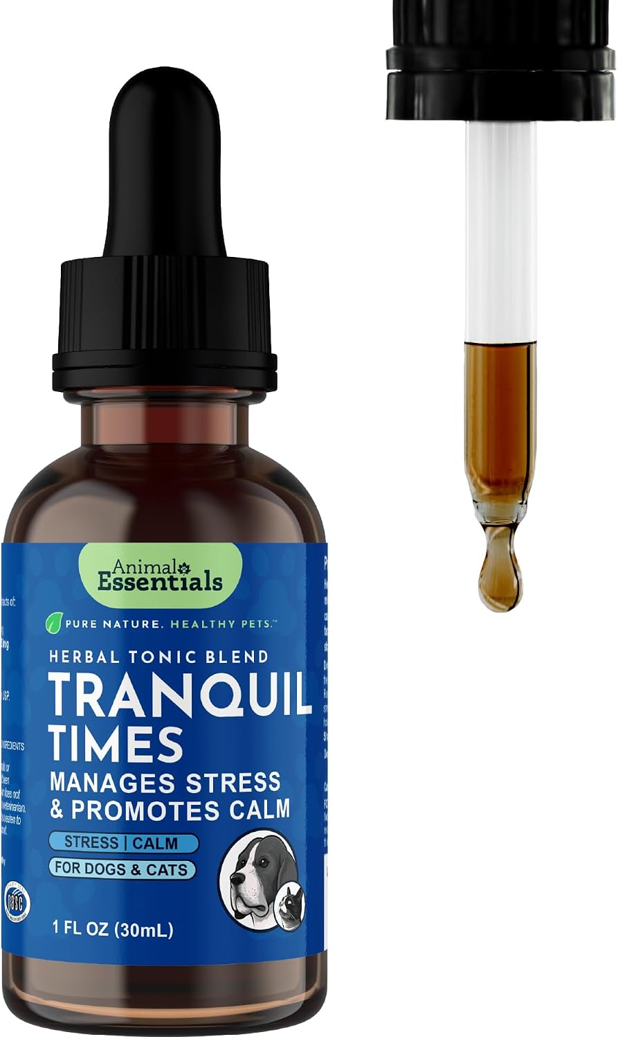 Tranquillity Blend - Organic Valerian Root Calming Drops for Dogs and Cats - görsel 1