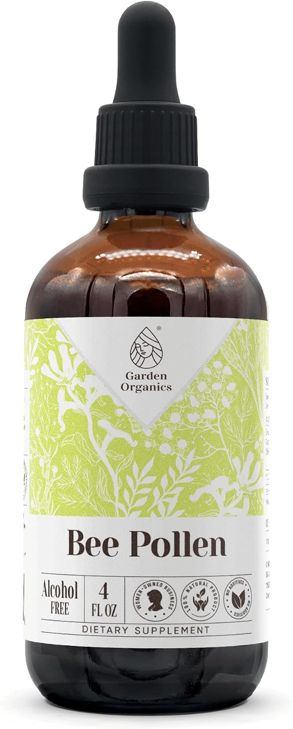 Bee Pollen Alcohol-Free Natural Tincture Extract, Immune System Booster, Liquid Drops Made from 100% Bee Pollen (60 mL) - görsel 6