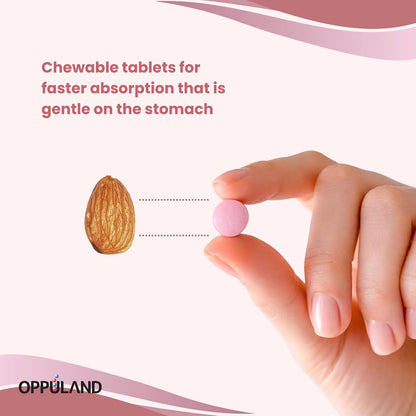 Oppuland Methyl B-12 5000mcg with Folate - – Fast-dissolving sublingual tablets with natural cherry flavour – Image 8