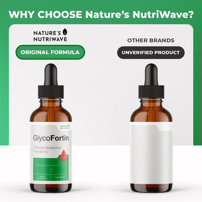GlycoFortin Drops – Plant Extract & Chromium – 30ml, 1 Month Supply