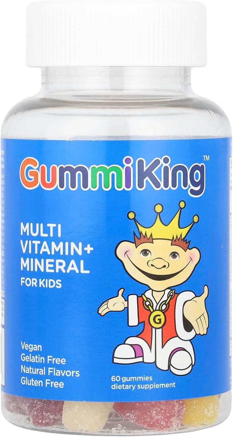 Gummi King Multivitamin and Mineral Supplement, Strawberry/Lemon/Orange/Grape/Cherry/Grapefruit, 60 Count - görsel 1