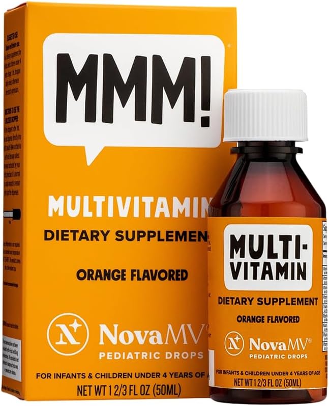 NovaFerrum MMM Multivitamin for Kids, Infants and Toddlers - 2 fl oz (50 mL) - görsel 1