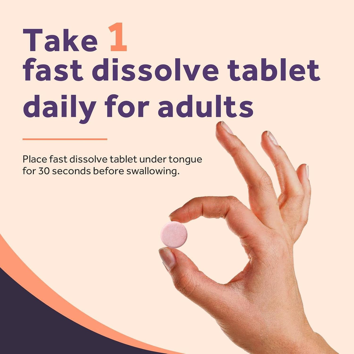 Doctor's Recipes Vitamin B12 Sublingual – – Fast dissolve sublingual tablets – no water needed – Image 9