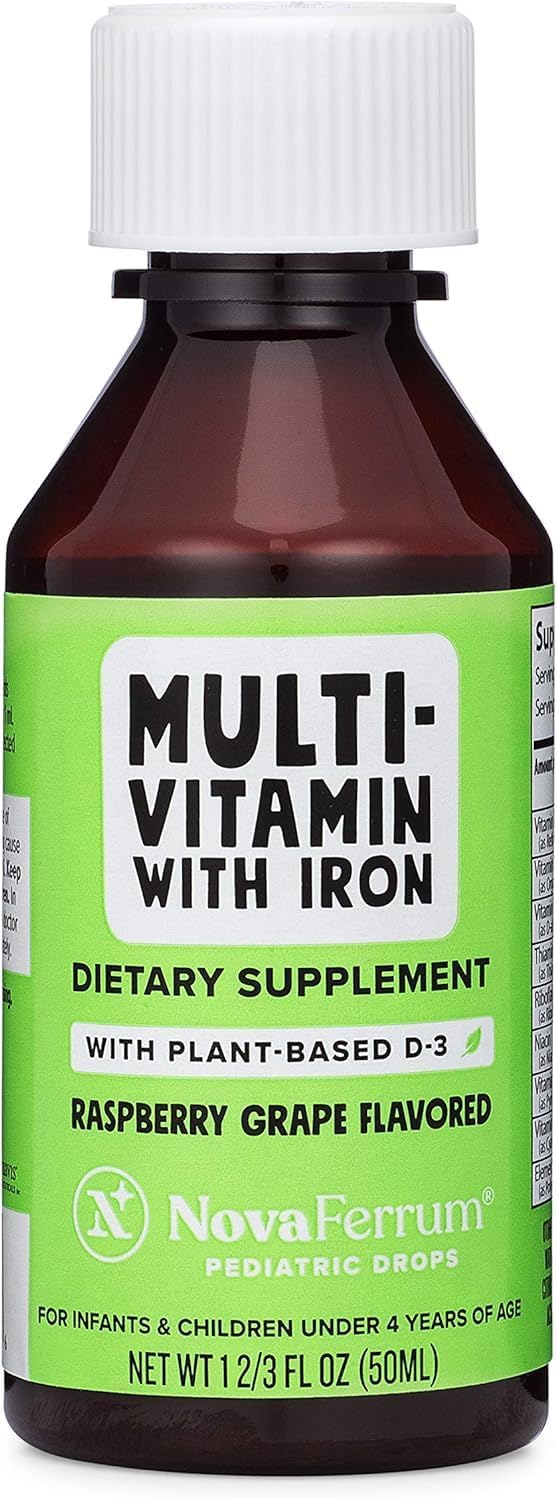 NovaFerrum MMM Multivitamin for Kids, Infants and Toddlers - 2 fl oz (50 mL) - görsel 8