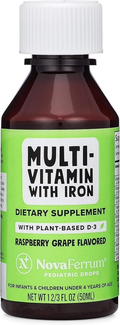 NovaFerrum MMM Multivitamin for Kids, Infants and Toddlers - 2 fl oz (50 mL)