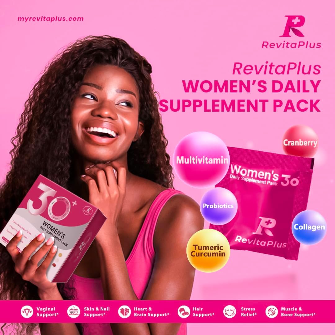 RevitaPlus Multivitamin for Women's with Vitamin A,B,C,D3,E,K2,Biotin, Collagen,Krill Oil,Cranberries Supports – Image 2