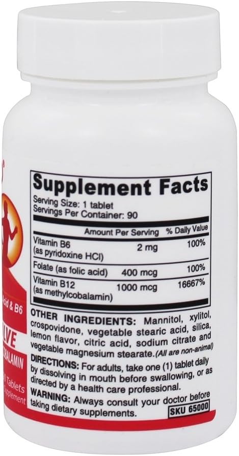 DEVA Vegan Sublingual B12 1000mcg Methylcobalamin Lozenges - görsel 2