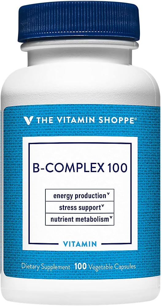 The Vitamin Shoppe Vitamin B-Complex Supplement, High-Potency B Vitamins for Energy Production, Stress Support & Nutrient – Image 1