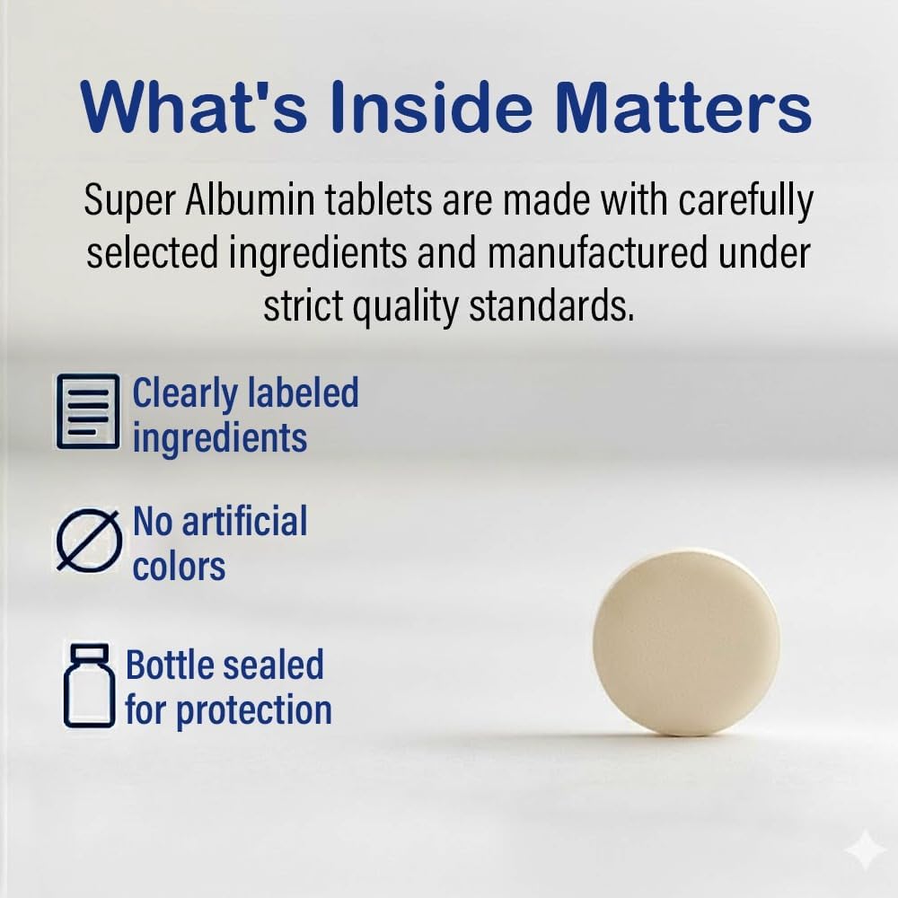 Nu-Health Super Albumin Hydrolysed Protein & Amino Tablets, Tissue Repair – Image 5