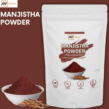 Natural Manjistha/Rubia Cordifolia/Madder Root Powder for Health and Skin Care 100 g